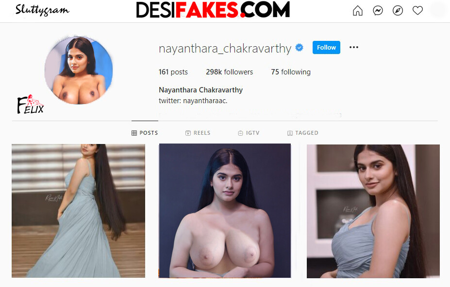 nayanthara chakravarthy nude fake