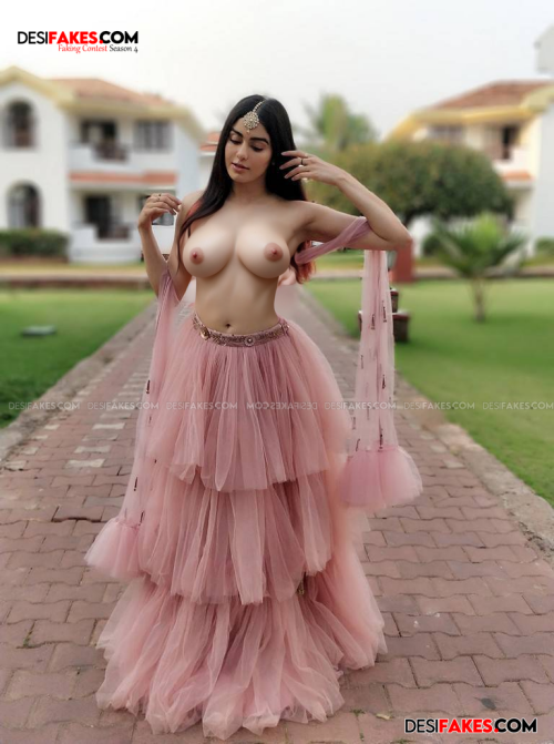 Actress Adah Sharma Navel Showing Photo Shoot In Pink Dress (1)